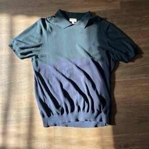 Club Monaco buttonless polo